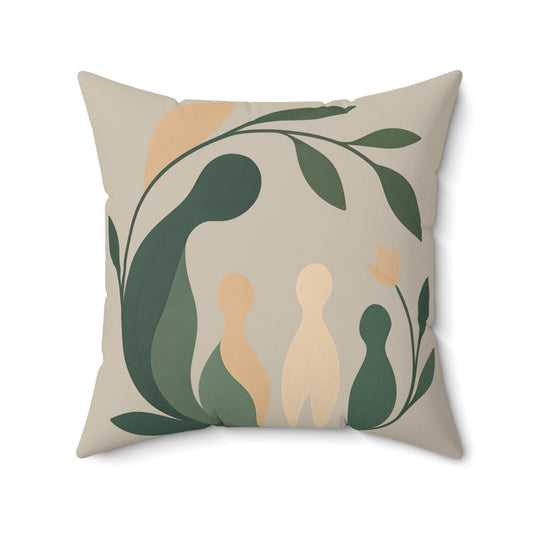 Coussin Émotionnel Botanique – “Racines en Éveil” 🪴