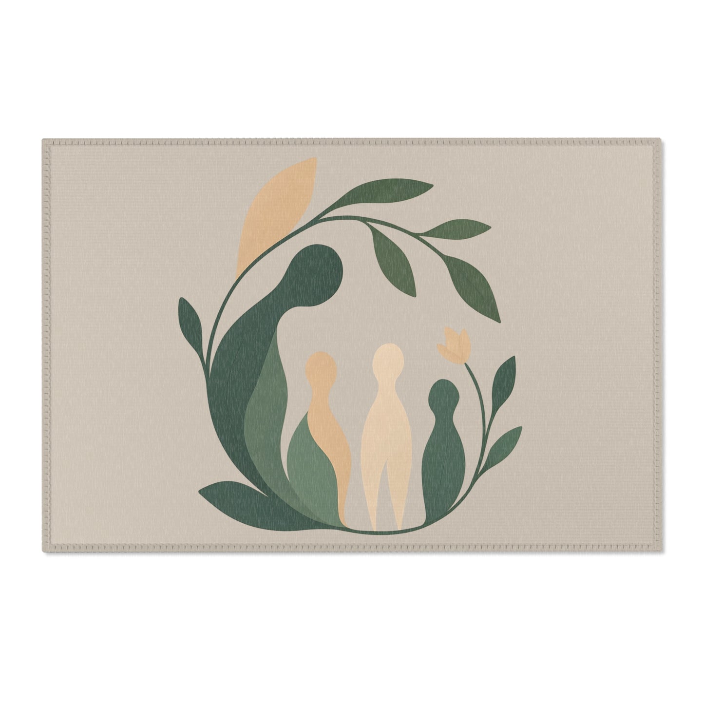 Tapis Émotionnel Botanique – “Racines en Éveil” 🪴