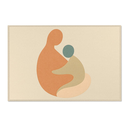 Tapis Émotionnel Scandinave – “Lien Silencieux” 🧘‍♂️