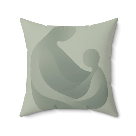 Coussin Émotionnel Monochrome – “Élan Intime” 💚