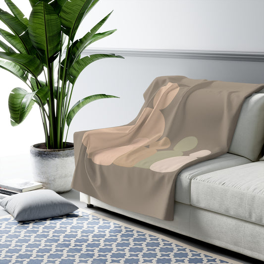 Plaid Sherpa Minimaliste – “Nid Silencieux” 🧘‍♀️