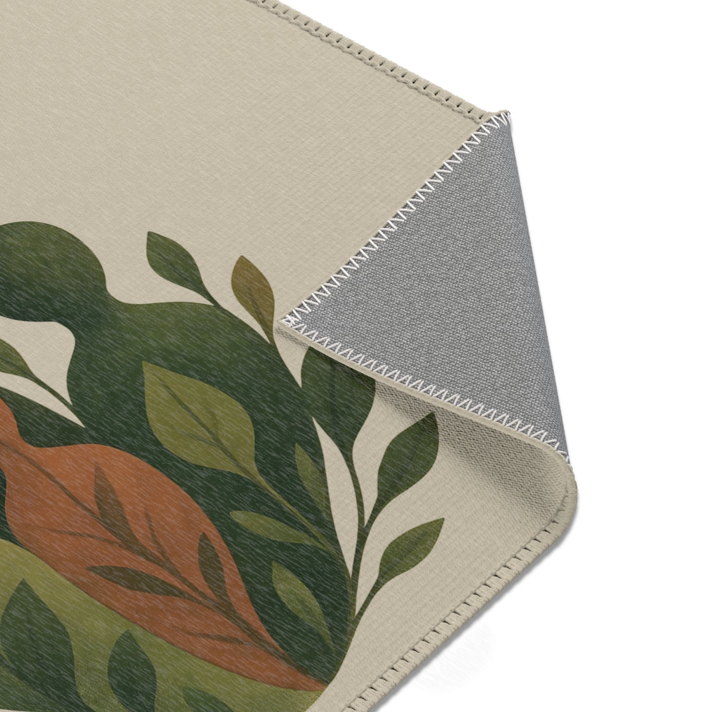 Botanical Rug “Weaving of Souls” – Emotional Abstract Design for Living Room or Bedroom 