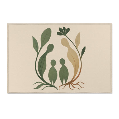 Tapis Émotionnel Botanique – “Cœurs Enracinés” 🪴