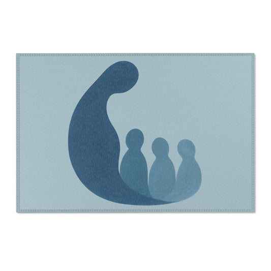 Tapis Émotionnel Monochrome – “Lien Invisible” 💙