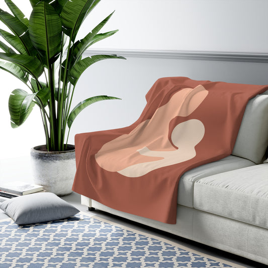 Plaid Sherpa Minimaliste – “Étreinte Douce” 🤍