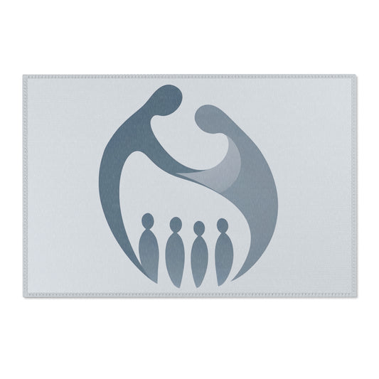 Tapis Émotionnel Monochrome – “Silence Relié” 💙