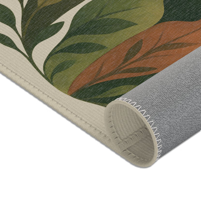 Botanical Rug “Weaving of Souls” – Emotional Abstract Design for Living Room or Bedroom 