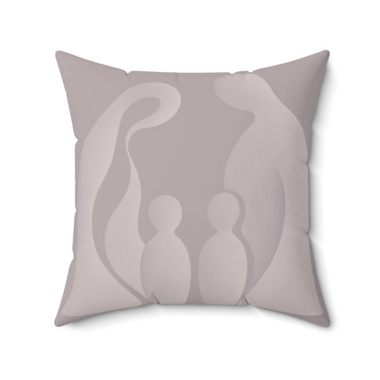 Coussin Émotionnel Monochrome – “Résonance Intime” 🩶