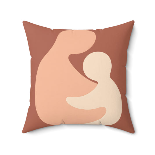 Coussin Émotionnel Minimaliste – “Étreinte Douce” 🤍