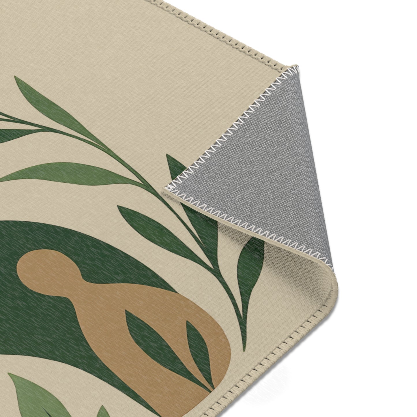 Botanical Rug “Invisible Vines” – Emotional Abstract Design for Living Room or Bedroom 