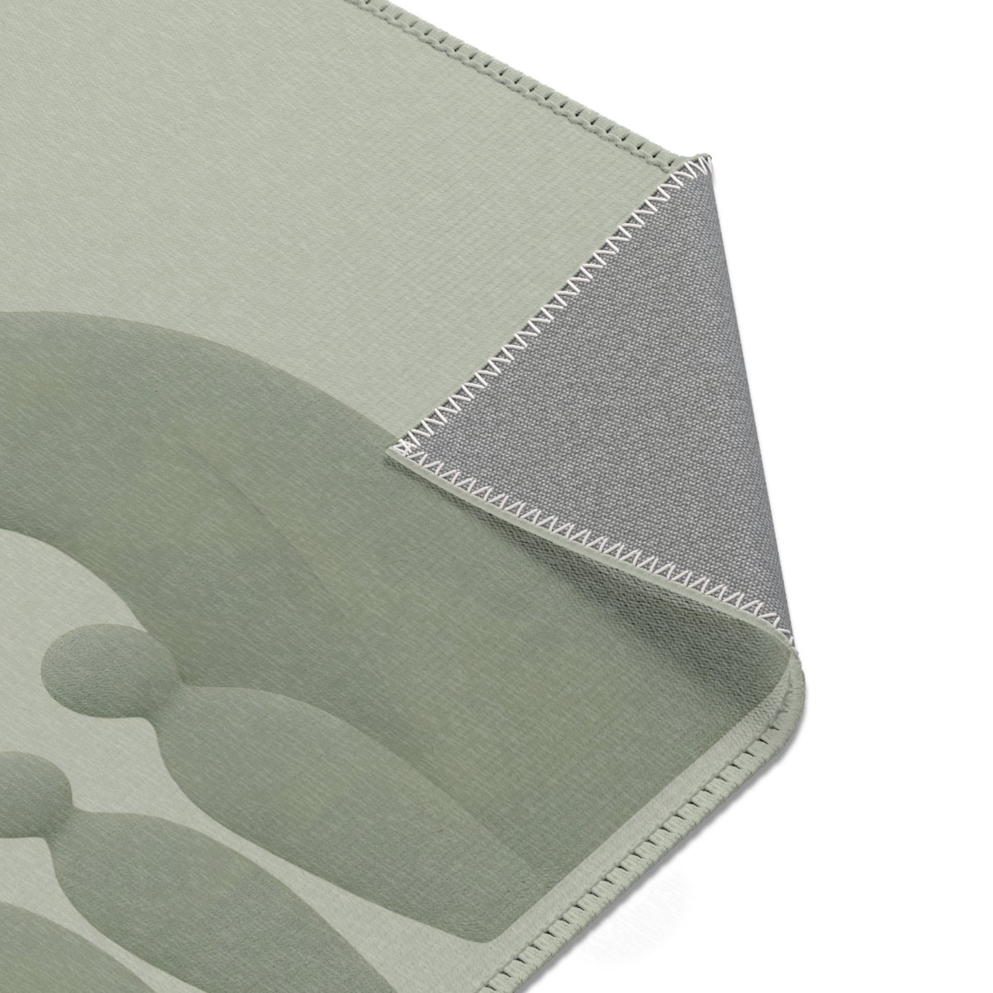 Alfombra monocromática «Eco de Corazones»: Diseño abstracto y emotivo para sala de estar o dormitorio. 