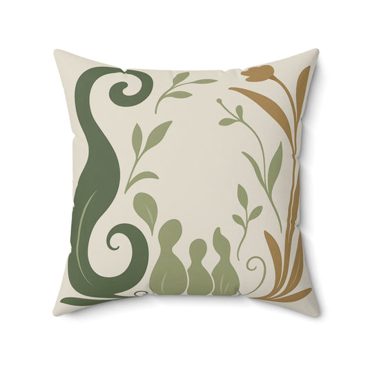 Coussin Émotionnel Botanique – “Racines Unies” 🪴