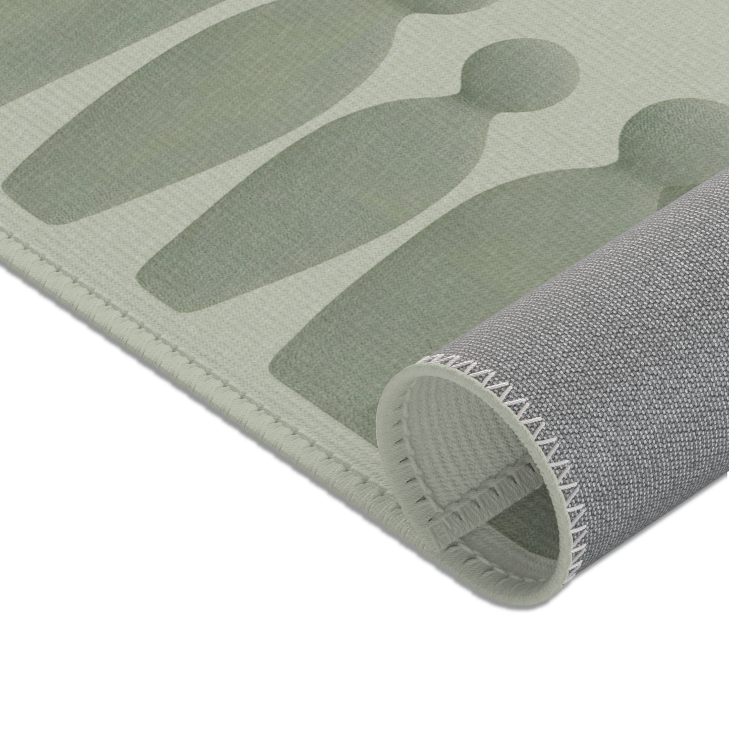 Alfombra monocromática «Eco de Corazones»: Diseño abstracto y emotivo para sala de estar o dormitorio. 