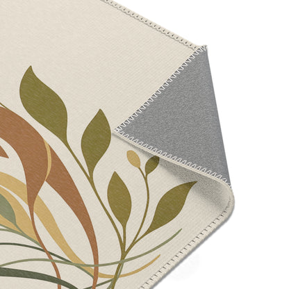 Botanical Rug “Invisible Roots” – Emotional Abstract Design for Living Room or Bedroom 