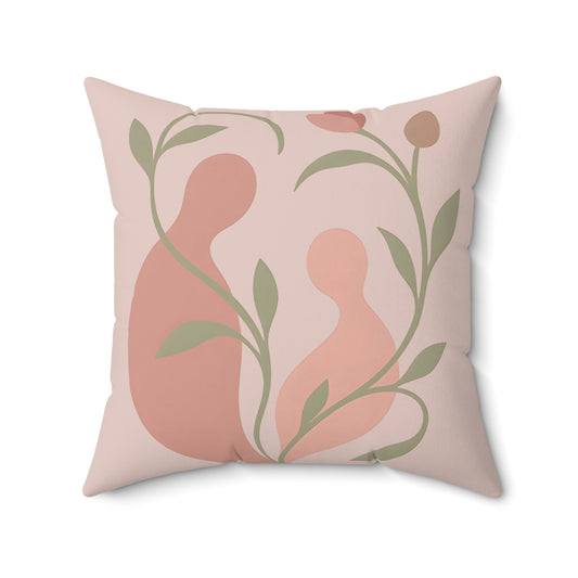 Coussin Émotionnel Botanique – “Racines Liées” 🪴