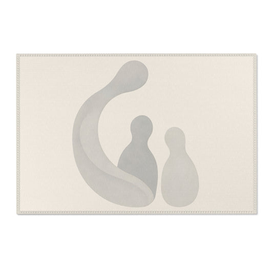 Tapis Émotionnel Monochrome – “Présence Sereine” 🤍